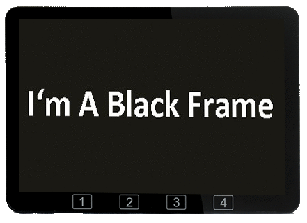 Die drei wichtigsten Black frame during video loop
