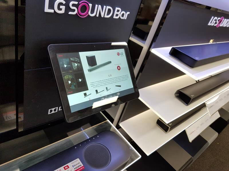 TOUCH TABLET EXPERIENCE FOR LG SOUND BAR 2017 UK Commercial Touchscreen Tablets