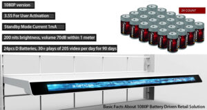 basic facts about 1080P battery driven retail solution