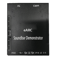 Demostrador de barra de sonido eARC