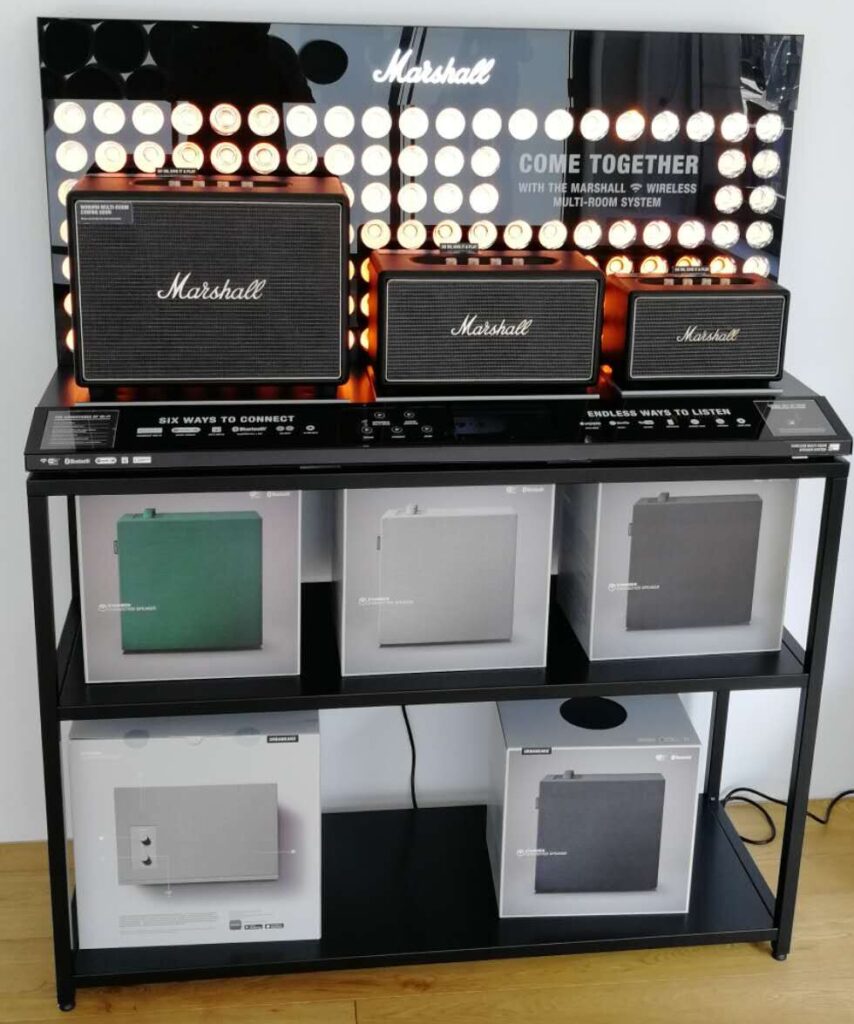 Marshall multi-room speaker display