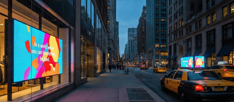 LED Signage Screens for Window and Mobile Advertising